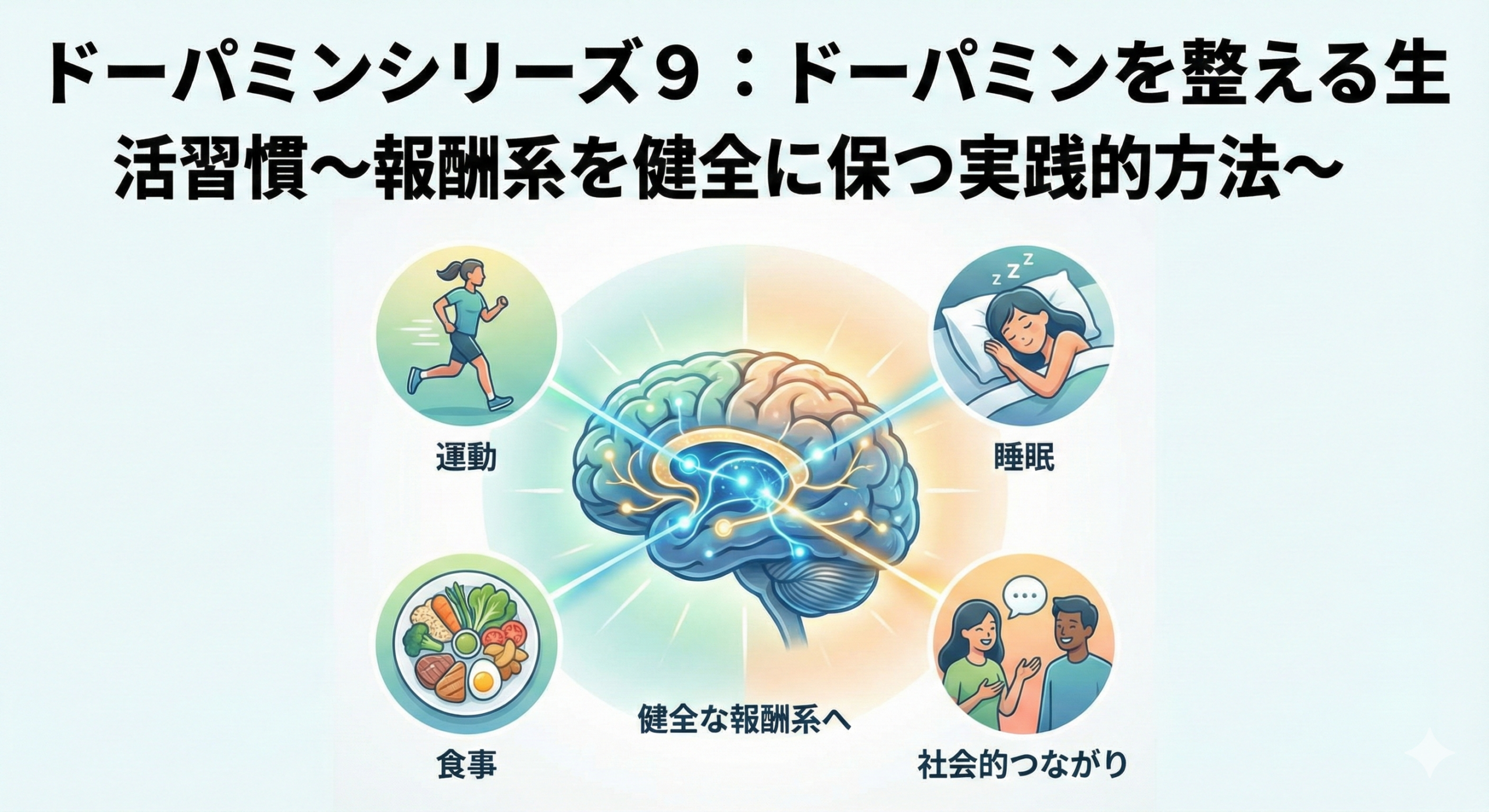ドーパミンシリーズ９：ドーパミンを整える生活習慣～報酬系を健全に保つ実践的方法～